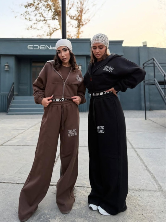 ست دخترانه قهوه ای و مشکی