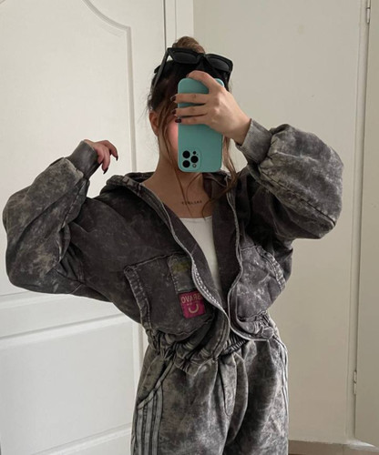 سویشرت کراپ ذغالی